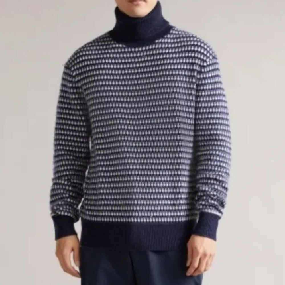 Ted Baker Riber Chunky Roll Neck Wool Blend Men's Sweater Size 5 (XL)